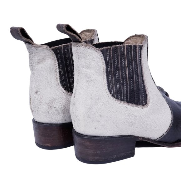 FREEBIRD BY STEVEN LASSO LEOPARD HAIRCALF BOOTIES - Picture 11 of 15